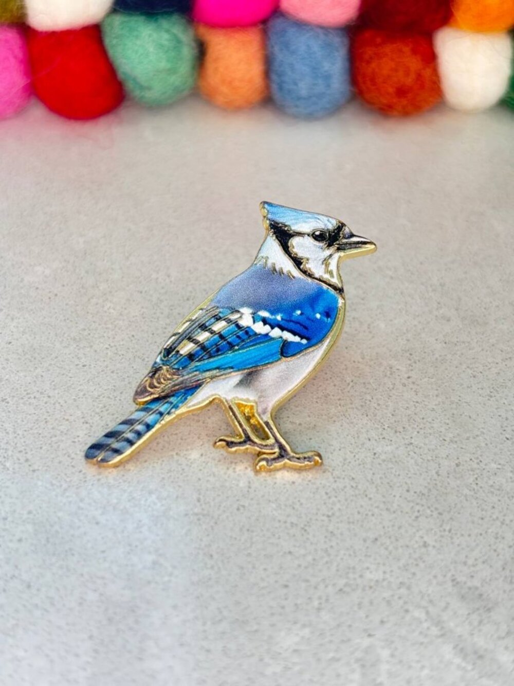 Blue Bird Enamel Pin – Cute Decorative Lapel & Bag Badge, Individual Pin